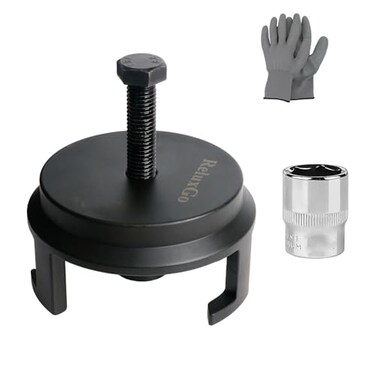 ReluxGo For GM LS Harmonic Balancer Puller 25264 Crank Pulley Puller with 22mm Socket, Automotive Replacement Engine Quickly Removes Harmonic Balancers without Tapped Holes