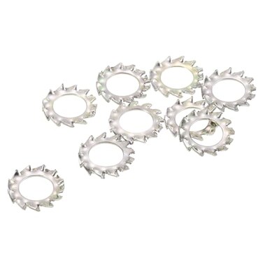 uxcell 100Pcs External Tooth Washers, M6 External Serrated Washer
