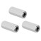 PATIKIL 3/8"-16 UNC 304 Stainless Steel Hex Coupling Nuts, 3Pcs 2" Length Fully Threaded Rod Coarse Coupling Nut Studding Connector Fasteners, Silver Tone