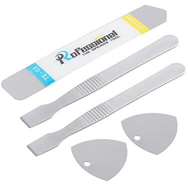 Louishy Flat Metal Spudger Pry Tools Thin Opening Picks for Phone Tablet Repair Kit