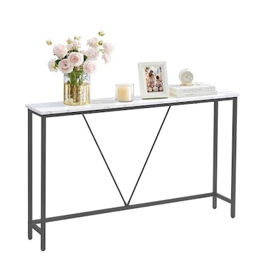 VASAGLE 47.2 Inches Console Sofa Table, Narrow Entryway Table