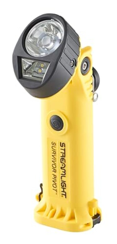 Streamlight 91826 Survivor Pivot 325-Lumen Right-Angle Flashlight, Yellow