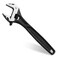 WORKPRO 8" Adjustable Wrench, Black Oxide Finish, Cr-V Steel