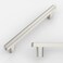Amerdeco 10 Pack Brushed Satin Nickel Cabinet Pulls 5 Inch(128mmHole Center Drawer Pulls Cabinet Hardware Kitchen Cabinet Handles for Bathroom ZH0065