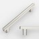 Amerdeco 10 Pack Brushed Satin Nickel Cabinet Pulls 5 Inch(128mmHole Center Drawer Pulls Cabinet Hardware Kitchen Cabinet Handles for Bathroom ZH0065