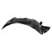TRQ Front Right Inner Fender Liner Black Passenger Side