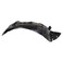 TRQ Front Right Inner Fender Liner Black Passenger Side