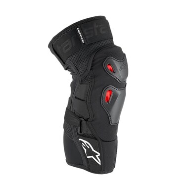 Alpinestars Bionic Pro Plasma Knee Protector, LightweightBreathable, CE Level 2 Certified, Advanced Off-Road Knee Protection for Dynamic Movement (Pair, S/M, Black/Red/White
