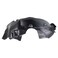 TRQ Front Right Inner Fender Liner Black Passenger Side