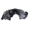 TRQ Front Right Inner Fender Liner Black Passenger Side