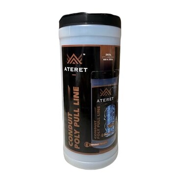 ATERET High-Strength 210 lb Polypropylene Pull Line – 500ft Durable Blue Tracer Rope for Easy Pulling, RiggingElectrical Applications