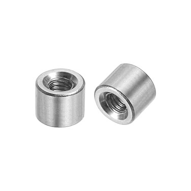 uxcell 20Pcs M3 Round Connector Nuts SS304 Coupling Nut 5mm/0.2" L