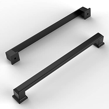 Amerdeco 10 Pack Matte Black Cabinet Pulls 10
