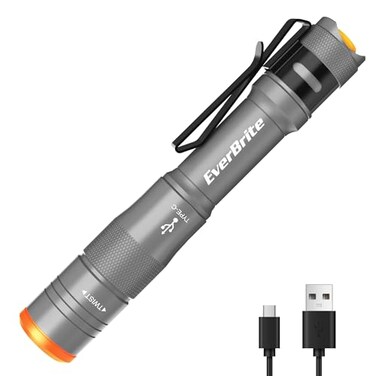 EverBrite Mini Pen Light, Rechargeable Pocket Pen Flashlight, 300 Lumens