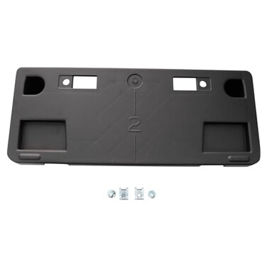 TRQ Front License Plate Bracket Black