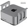 IFCASE Aluminum Under Desk Mount for Mac Studio M4 M3 M2 M1 Max, Ultra with Anti-Scratch Pad (Silver