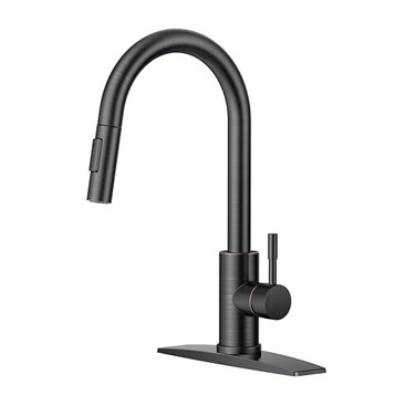 FORIOUS Kitchen Faucet with Pull Down Sprayer, Oil Rubbed Bronze High Arc