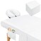 Mixweer 9 Pcs 3 Set Microfiber Massage Table Sheets Set Bulk Includes Flat Sheet, Fitted Sheet with Pocket, Face Rest Cover(White