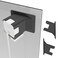 Teccle 2 Pack Angled Window Mount for Wyze Cam v4 / V3, Self-Adhesive Window Mount