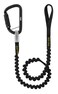 PETZL TOOLEASH Extendable Drop-Prevention Tether for Tools up to 5 kg - Black/Orange