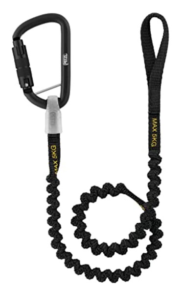 PETZL TOOLEASH Extendable Drop-Prevention Tether for Tools up to 5 kg - Black/Orange