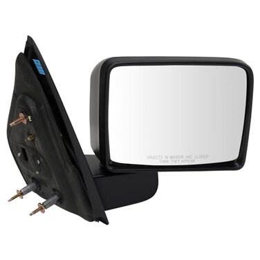 TRQ Passenger Side Manual Mirror Textured Black