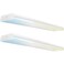 Sunco Lighting Sunco 2 Pack 4FT LED Prisma Wraparound Shop Light, 3CCT, Non-Dimmable