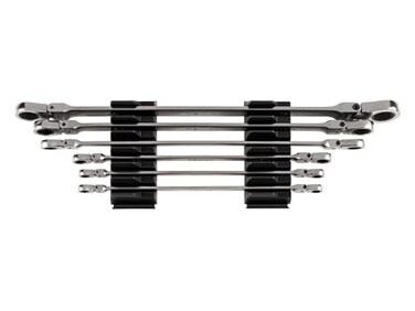 TEKTON Long Flex Head Ratcheting Box End Wrench Set, 6-PieceWRB96300
