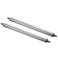 PATIKIL Conveyor Roller 1" Diameter 16" Length, 2 Pack Stainless Steel Gravity Transmission Replacement Part Galvanized End, Silver
