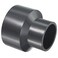 PATIKIL UPVC Reducer Pipe Fitting 3" x 2" Socket Schedule 80, Straight Coupling Adapter Connector, Gray