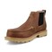 Twisted X Men's 4" Work Chelsea Boot, Moc Toe Nano Toe with CellStretch, Ginger, 10.5 M