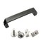 PZRT Black Aluminium Alloy Handle Rectangular Industrial Pull Handle for 30/40 Series European Standard Aluminum Extrusion Profile Accessories 180mm