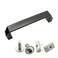 PZRT Black Aluminium Alloy Handle Rectangular Industrial Pull Handle for 30/40 Series European Standard Aluminum Extrusion Profile Accessories 180mm