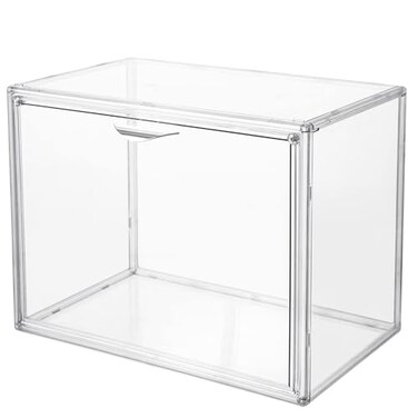 Attelite Acrylic Display Case for Collectible Large Clear Storage Box 1pack