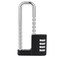 NBYT Adjustable Shackle Lock - Code Long Combination Padlock for GymSchool Lockers, Child Proof Sliding Code Locks for Fences, DrawersCloset