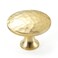 KOPPALIVE 20-Pack Solid Brass Kitchen Cabinet Knobs, Hammered Gold Drawer Knobs, Round Dresser Drawer Pulls and Handles, Modern Furniture Hardware, Diameter 1-1/4 Inch