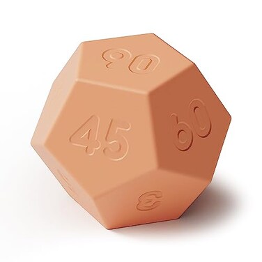 mooas Dodecagon Time Ball Rechargeable Mini Timer (Sand Peach