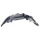 TRQ Front Left Inner Fender Liner Black Drivers Side