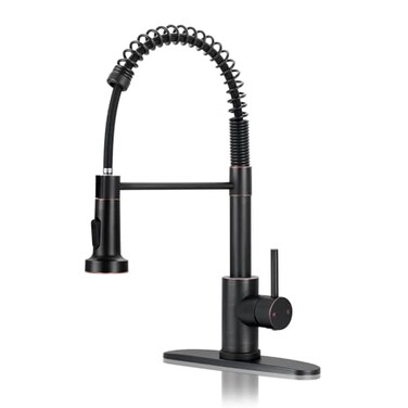 DJS Kitchen Sink Faucet with Pull Down Sprayer Single Handle ORB