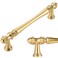KOOFIZO 10 Pack 5 in Brushed Gold Cabinet Pulls, Gold Drawer Handles P30