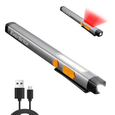 EverBrite Rechargeable Pen Flashlight, COB LED Light