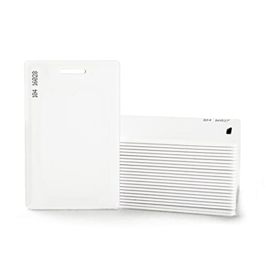 REXID Default Programmed RexID H10301 Clamshell Proximity Card for Access Control Comparable to Standard 26 bit Format for Add-OnReplacement on Current System (100