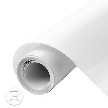 HTVRONT Puff Vinyl Heat Transfer, 10" x 6ft White Puff Vinyl