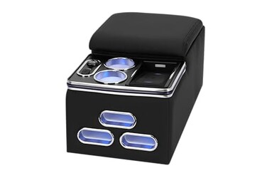 Fengind Center Console Armrest Organizer with Wireless Charging Phone Holder Cup