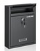 Uniclife Wall Mount Mailbox for Outside, Locking Mail Box, Black