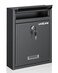 Uniclife Wall Mount Mailbox for Outside, Locking Mail Box, Black