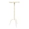 Creative Co-Op Metal Martini Cocktail Table, Antique White