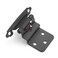 Vallecloud Matte Black Kitchen Cabinet Hinges, 3/8” Inset, 10 Pack