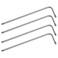 FOCMKEAS 4 Pcs T10 Long Tamper Proof Torx Hex Key Bit Wrench