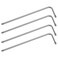 FOCMKEAS 4 Pcs T10 Long Tamper Proof Torx Hex Key Bit Wrench